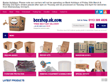 Tablet Screenshot of boxshop.uk.com